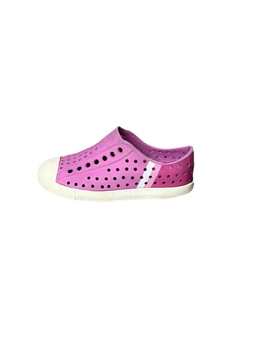Native Jefferson Pink Kids Shoes C9 Slip On EVA Lightweight Breathable Water